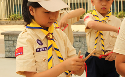 中国童军台儿庄 夏令营—绳结训练