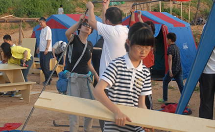 鱼跃亲子夏令营之露营搭建