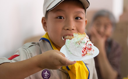 中国童子军青岛夏令营—生日会