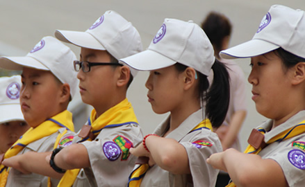 中国童子军烟台夏令营-步操